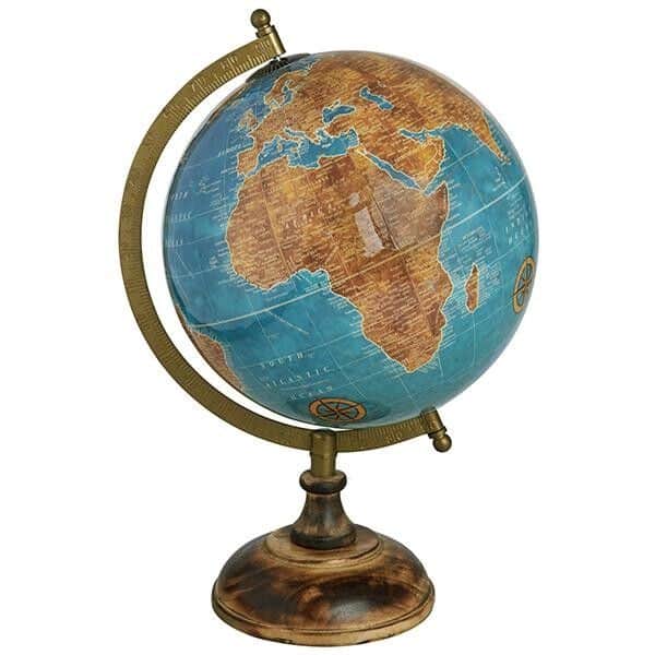 גלובוס כחול מבריק שולחני