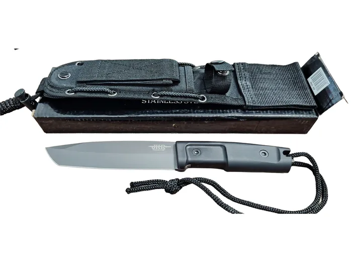 סכין טקטית JKR Tanto Blade פלדת אל-חלד | כולל נרתיק נשיאה מקצועי ושרוך אבטחה