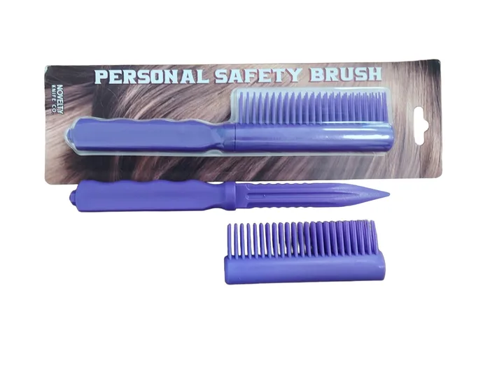 מסרק הגנה עצמית מוסתר 21 ס"מ Personal Safety Brush | פגיון שטח מוסווה בשני צבעים לבחירה