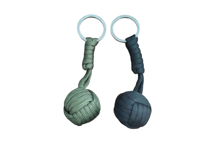 מחזיק מפתחות טקטי פרקורד "אגרוף קוף" (Monkey Fist) / ראש טורקי