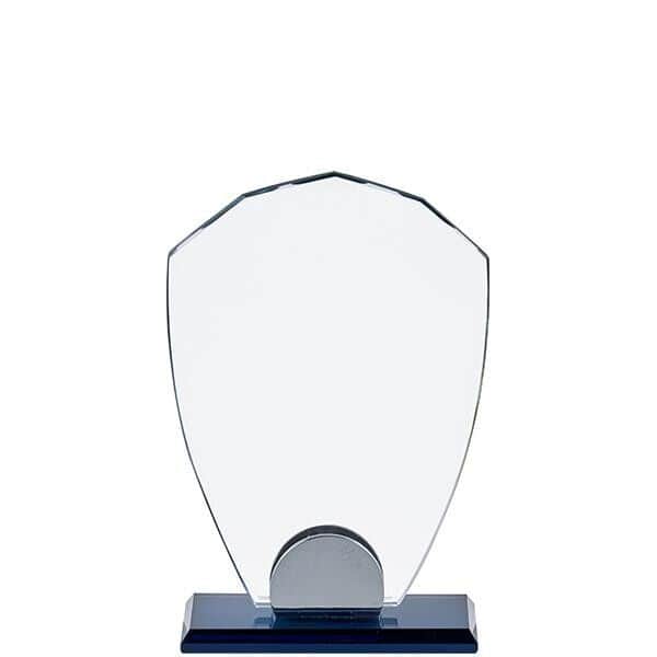 מגן הוקרה מזכוכית קריסטל